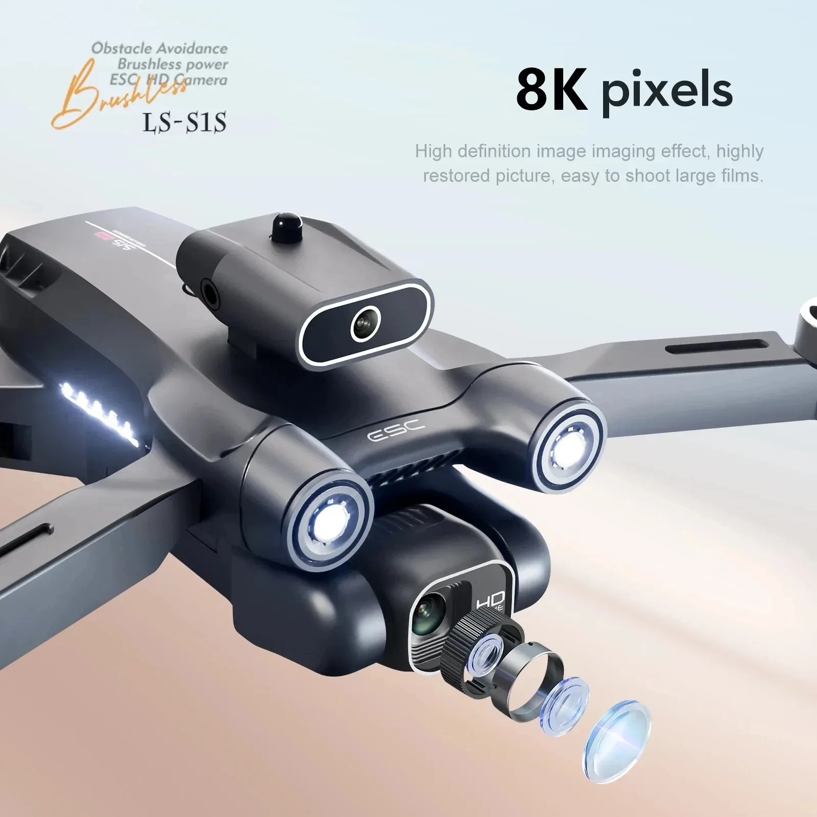 New S1S 5G GPS Drone Camera 8K - Drone Camera Professional ulasan dan harga