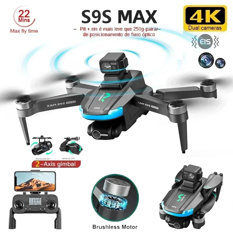 NEW S9S MAX MINI Drone 4K 2-Ax - Drone Camera Lens ulasan dan harga