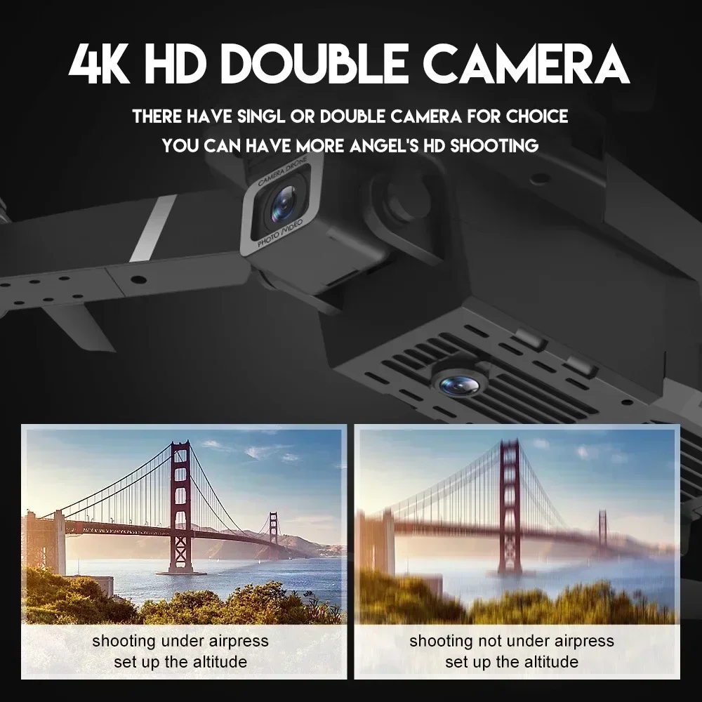 E88 Pro WIFI FPV Drone Wide An - Drone Camera 4K ulasan dan harga