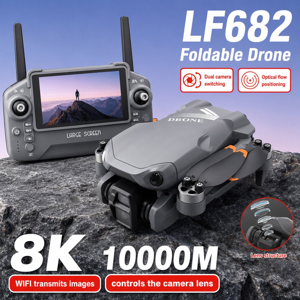 Aerial Photo LF682 Drone 8K HD - Drone Camera Professional ulasan dan harga