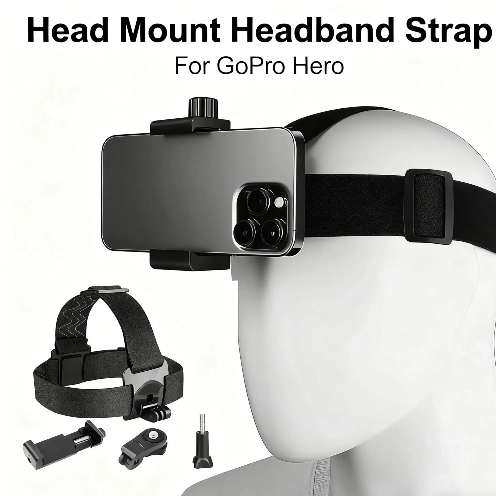 Head Mount Headband Strap Mobi - Drone Camera Action ulasan dan harga