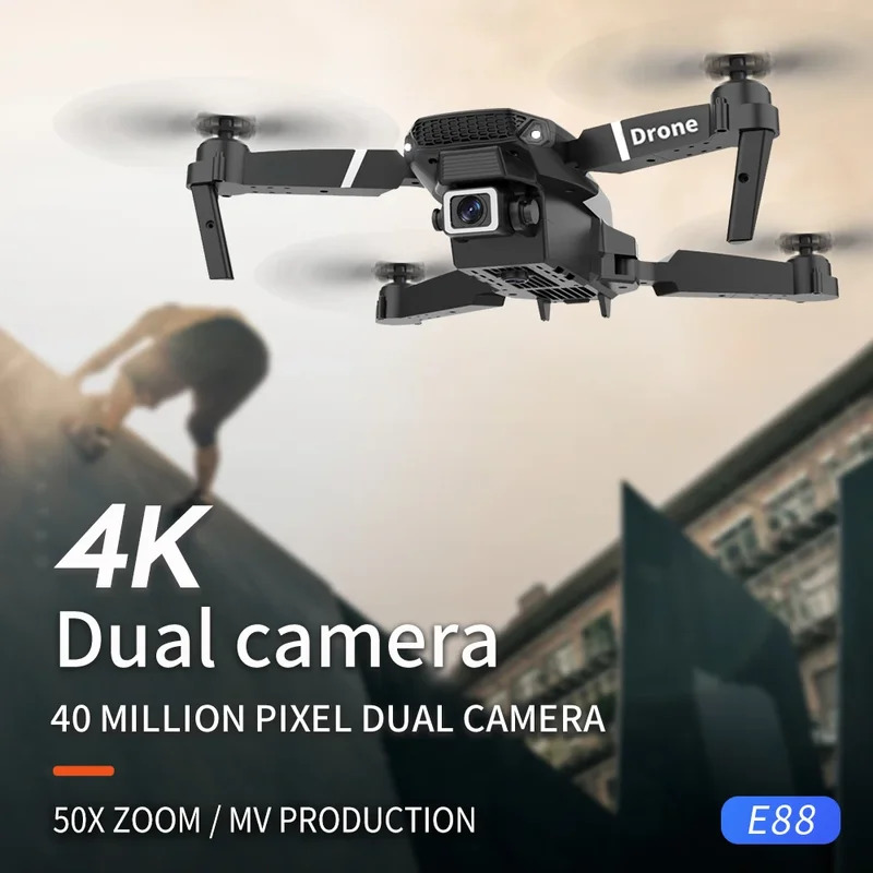 E88 ProIntelligent Folding Dro - Drone Camera Professional ulasan dan harga