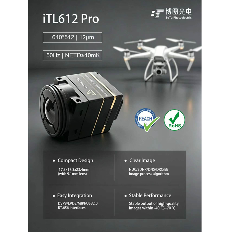 Itl612 CVBS Mini 640*512 9.1mm - Drone Camera Night Vision ulasan dan harga