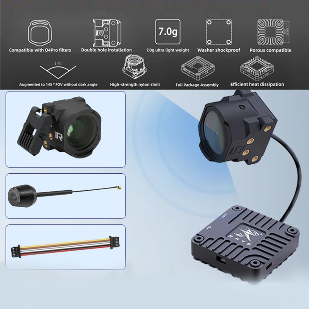 RATE O4 Lite Air Unit CNC Kit  - Drone Camera Case ulasan dan harga