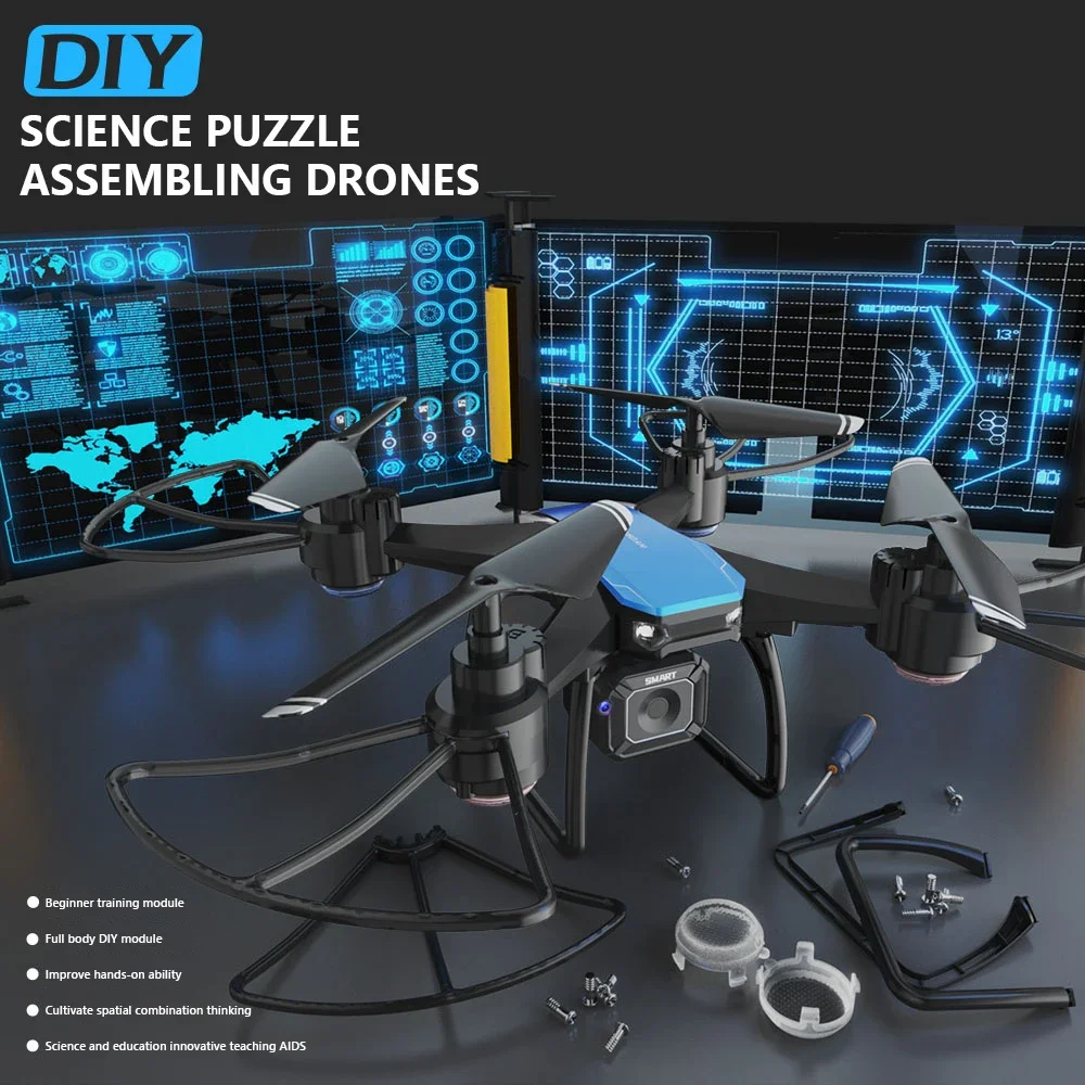 JJRC H108 DIY Teaching Assembl - Drone Camera 4K ulasan dan harga
