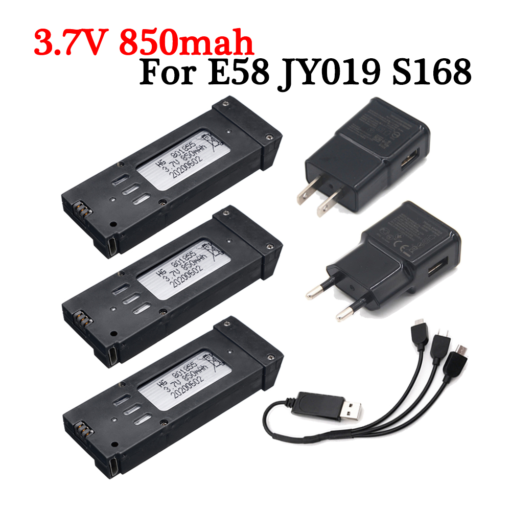 Upgrade Version 3.7V 850mah Li - Eachine Drone E58 ulasan dan harga