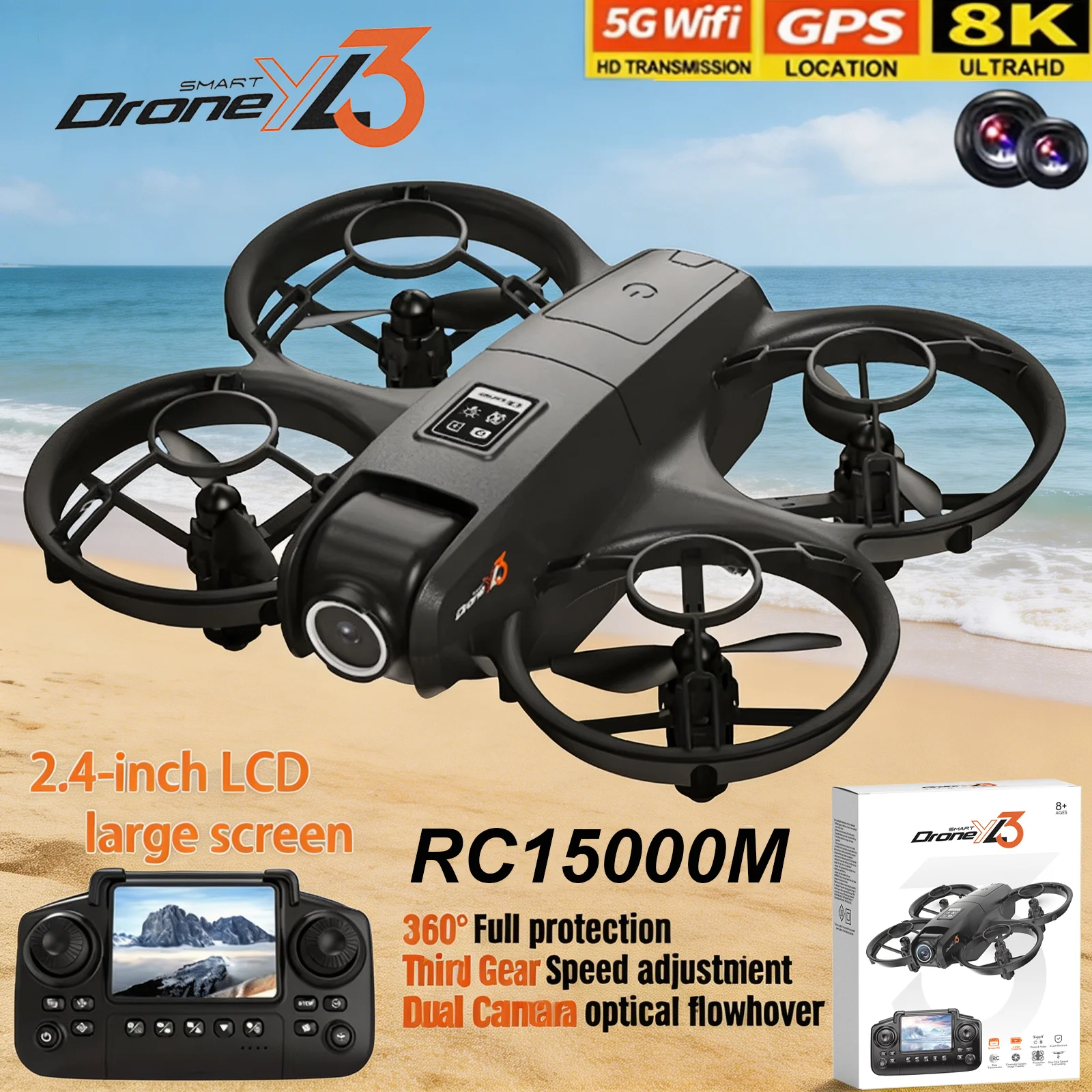 New YL3 RC Drone 8K 1080P Wide - Drone Camera Night Vision ulasan dan harga