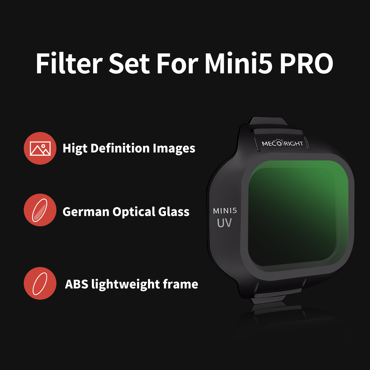 Mecoright Applies DJI Mini5 Pr - Drone Camera Filter ulasan dan harga